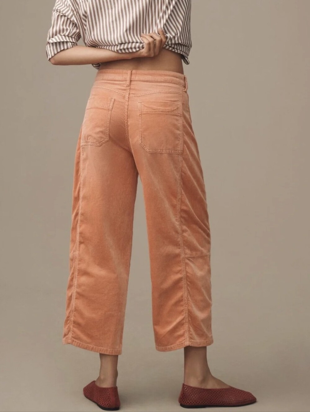Pilcro The Kenna Heritage Mid-Rise Barrel Pants Jeans Corduroy Edition Size 29 - Picture 4 of 11